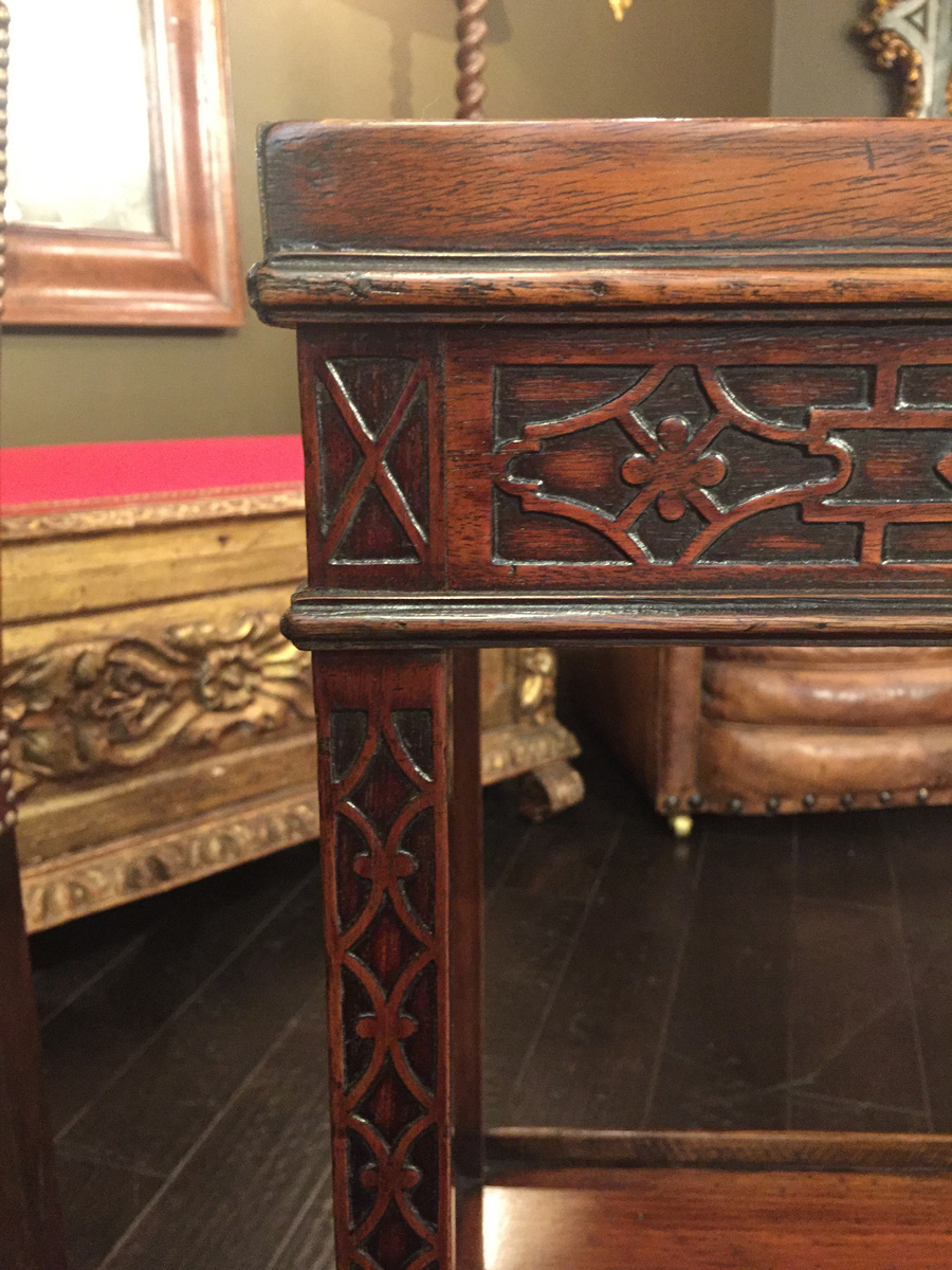 Carved Mahogany Chippendale Style Side Table circa 1820 Garden Court