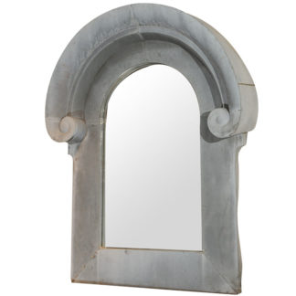 Garden Court Antiques, San Francisco Very large scale French zinc architectural element as a mirror frame, circa 1870