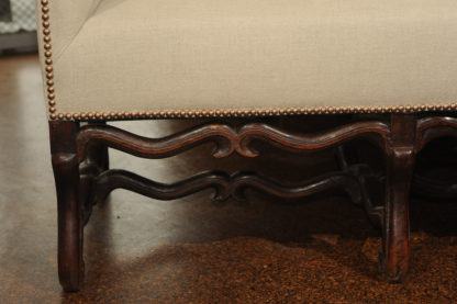 High Back Sofa with carved walnut base 17th Century