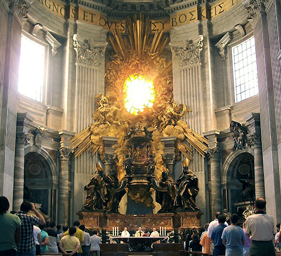 Gian Lorenzo Bernini, Cathedra Petri (or Chair of St. Peter),