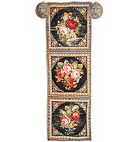 Needle point tapestry runner, English circa 1880.