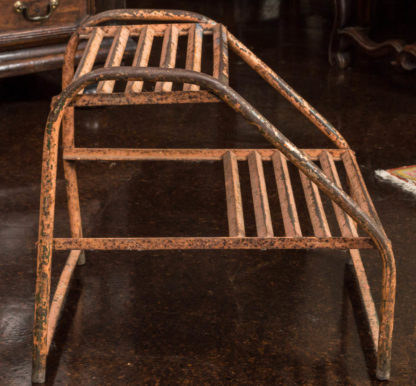 Painted Iron Steps From A Train, French Circa 1890