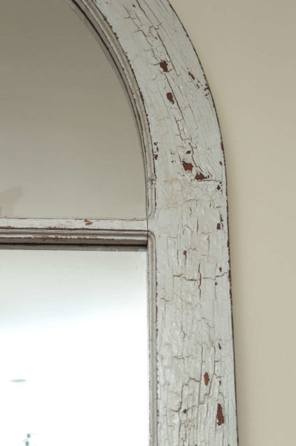 Pair of white painted Industrial windows, English, circa 1880, mounted as mirrors.