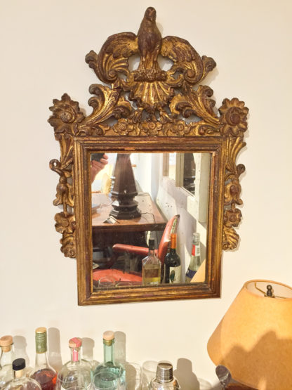 Garden Court Antiques in San Francisco: French Baroque Carved Giltwood mirror circa 1760