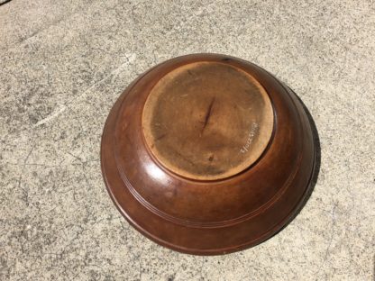 Garden Court Antiques A Turned Fruitwood Bowl with Herb Chopper, circa 1880