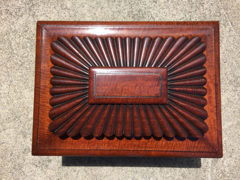 A Very Fine Irish Regency Mahogany Box with Fitted Interior, early 19th