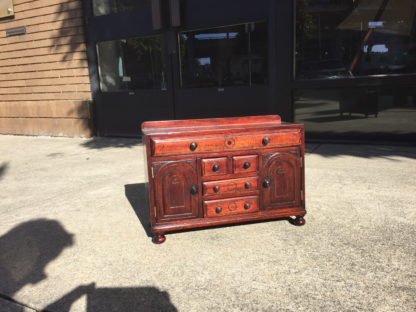 Garden Court Antiques, San Francisco - A Provincial Scottish mahogany miniature sideboard, early 19th Century.