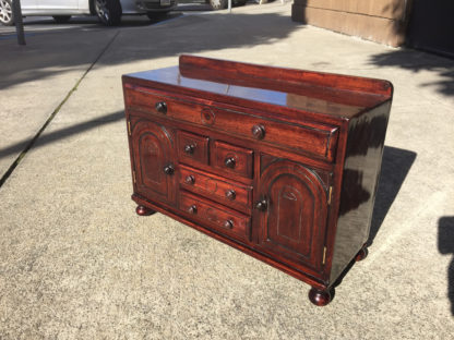 Garden Court Antiques, San Francisco - A Provincial Scottish mahogany miniature sideboard, early 19th Century.