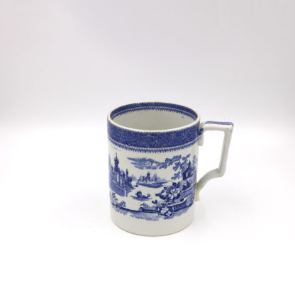 Garden Court Antiques, San Francisco An English Victorian Blue and White Cider Mug, circa 1880