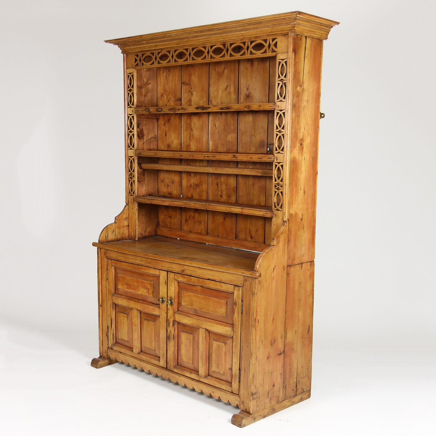 Vintage Irish Dresser & Display Rack w Celtic Knot Design 415 3551690