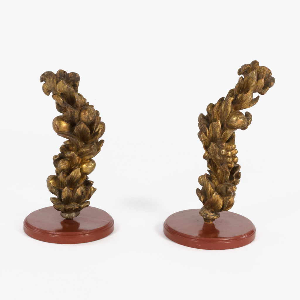 Pair of 18th Century Italian Giltwood Architectural Decorative Carvings ...