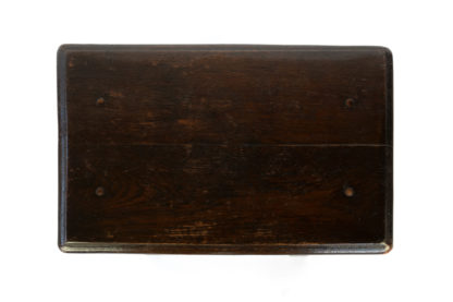 English Oak Joint Stool With Turned Legs & Box Stretcher, Circa 1880.