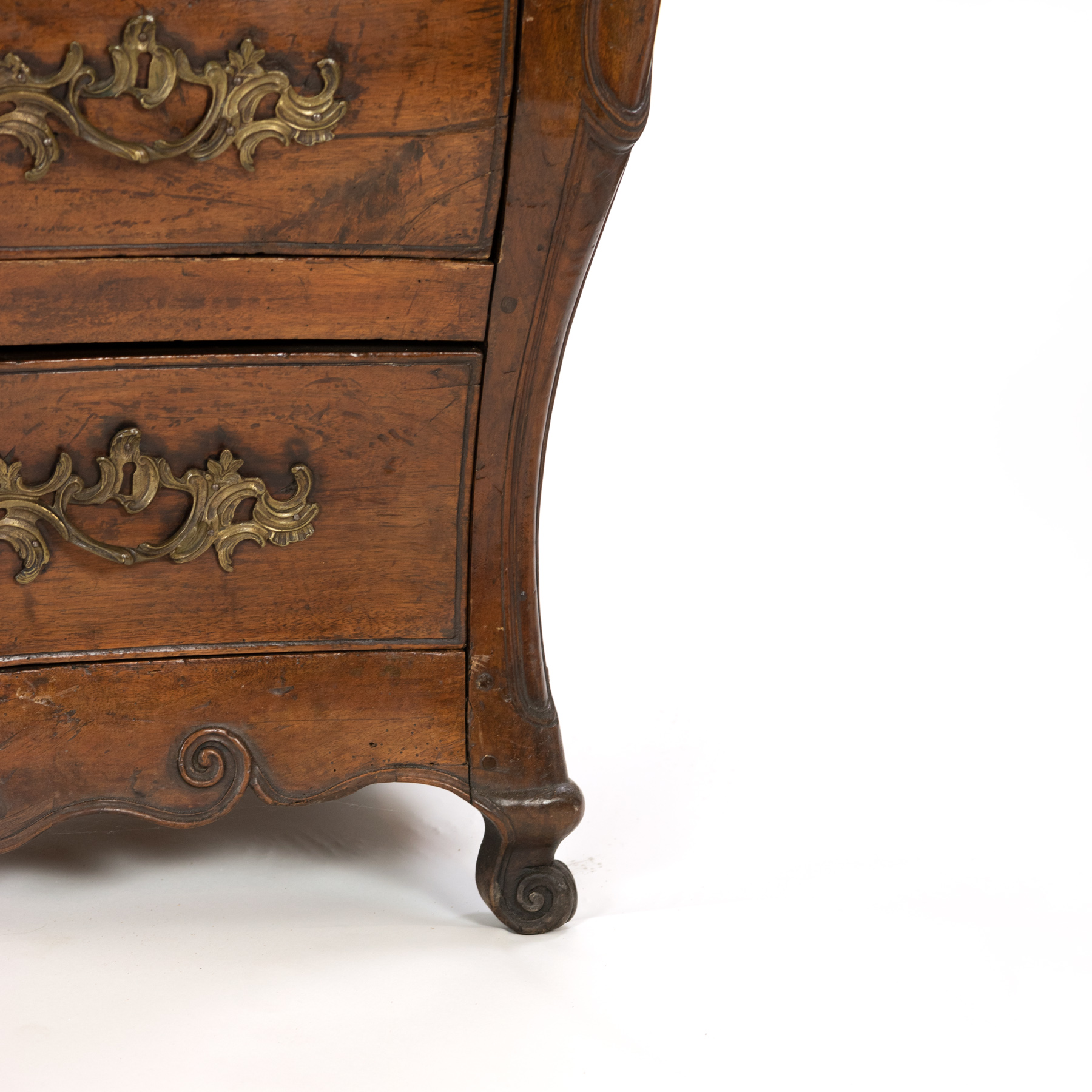 Antique Louis XV French Provincial Walnut Chest, Commode