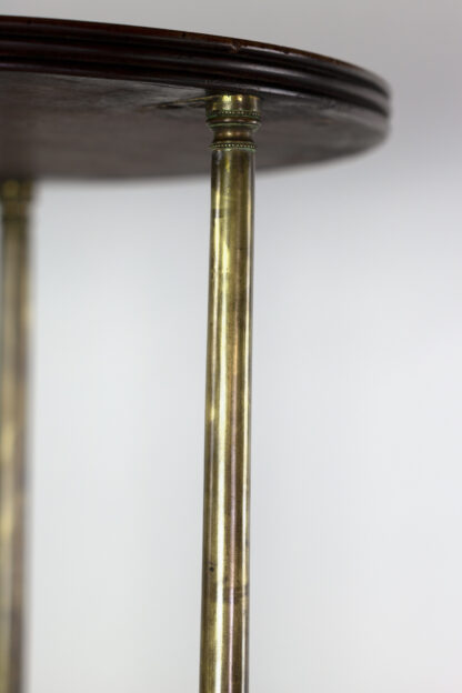 Brass support on a A Regency Brass-Mounted Mahogany Three Tier Dumb Waiter, Early 19th Century.