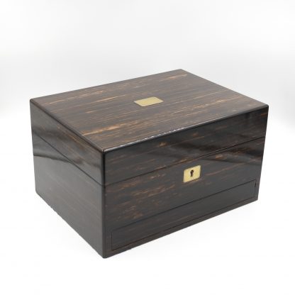 A Solid Coromandel Dressing Box Of Timeless Elegance, English 1830-1850.