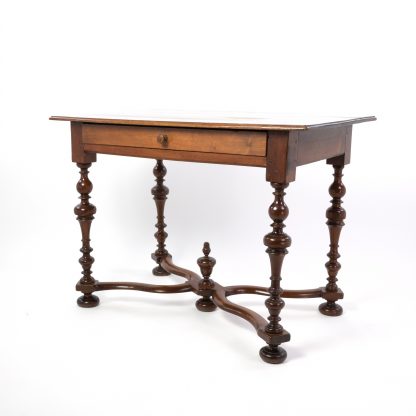 Elegant 19th Century French Baroque Style Fruitwood Writing Table, Circa 1880.