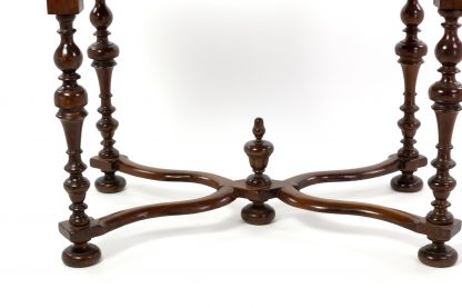 X-Stretcher Base of an Elegant 19th Century French Baroque Style Fruitwood Writing Table, Circa 1880.