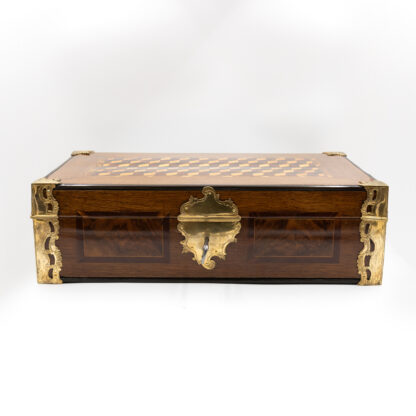 A Travelers Box or Stage Coach Document Box Of Very Fine Quality; Dutch 1790-1800.