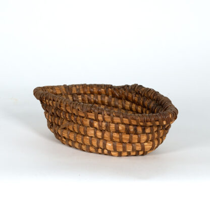 Woven Rush Baskets From The Limousin Region In France, 20th Century.