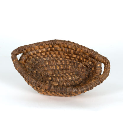 Woven Rush Baskets From The Limousin Region In France, 20th Century.