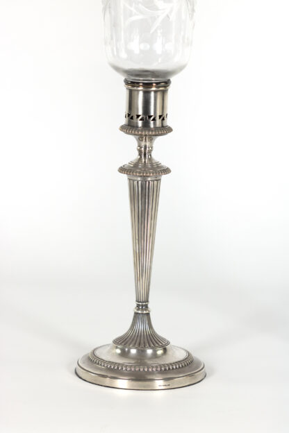 Pair Of Sheffield Silver Plate Candlesticks, English Circa 1830