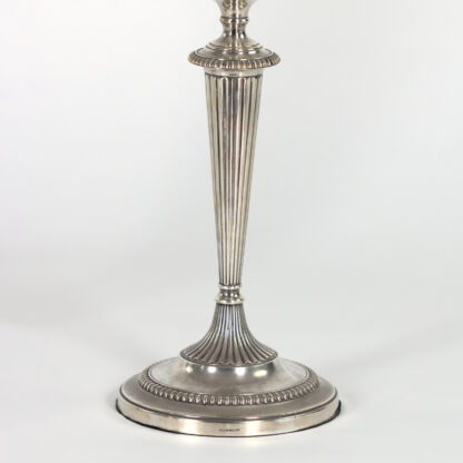 Pair Of Sheffield Silver Plate Candlesticks, English Circa 1830