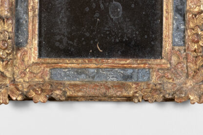 French Baroque Giltwood Mirror with Mercury Glass, Circa 1780