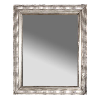 Handsome Large-Scale Lobed Carved Silver Gilt Mirror, French Circa 1850
