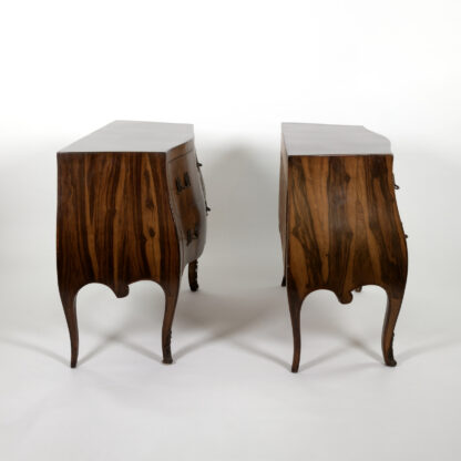 Pair of Italian Olivewood Commodes, Circa 1900