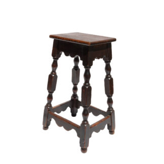Very tall English joint stool, circa 1870, primary product image