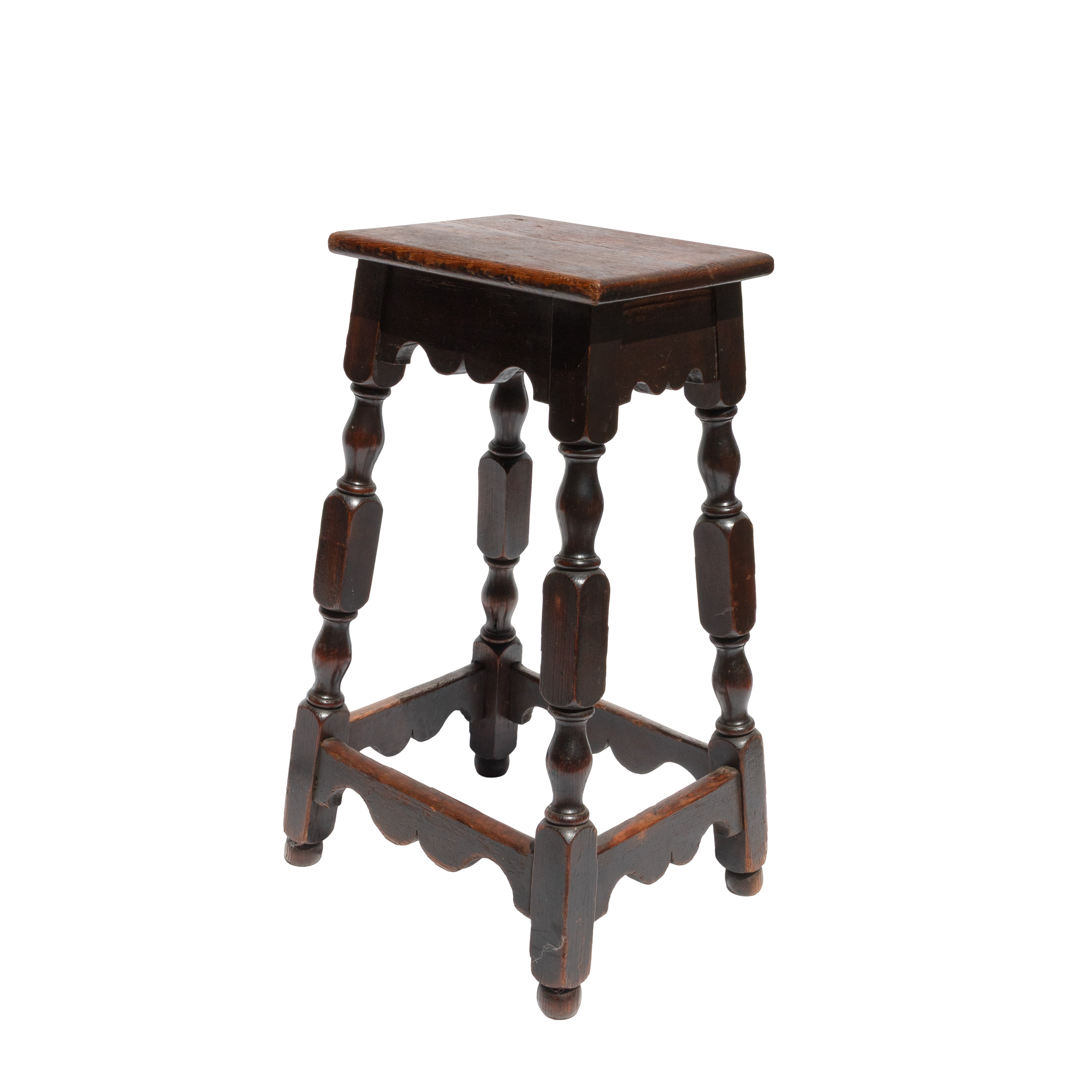 Very tall English joint stool, circa 1870, primary product image