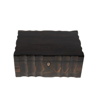 Anglo Indian Serpentine Shaped Coromandel Spice Box