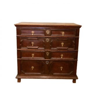 Jacobean Period Oak Chest of Drawers with Moulded Fronts
