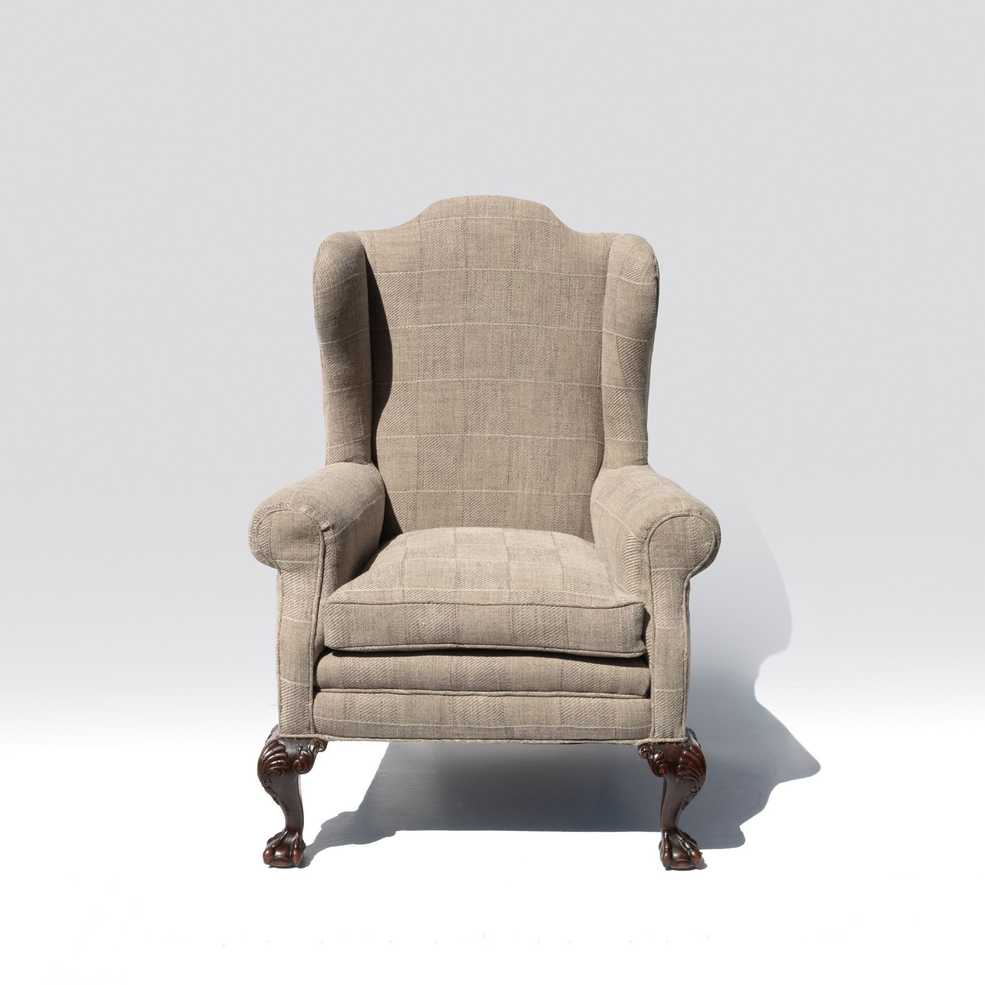 Pair of English Oak Wing Chairs, Circa 1880 - Image 3
