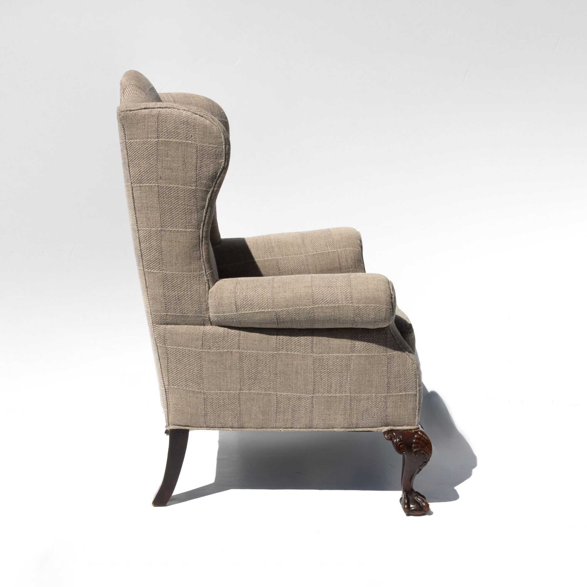 Pair of English Oak Wing Chairs, Circa 1880 - Image 6