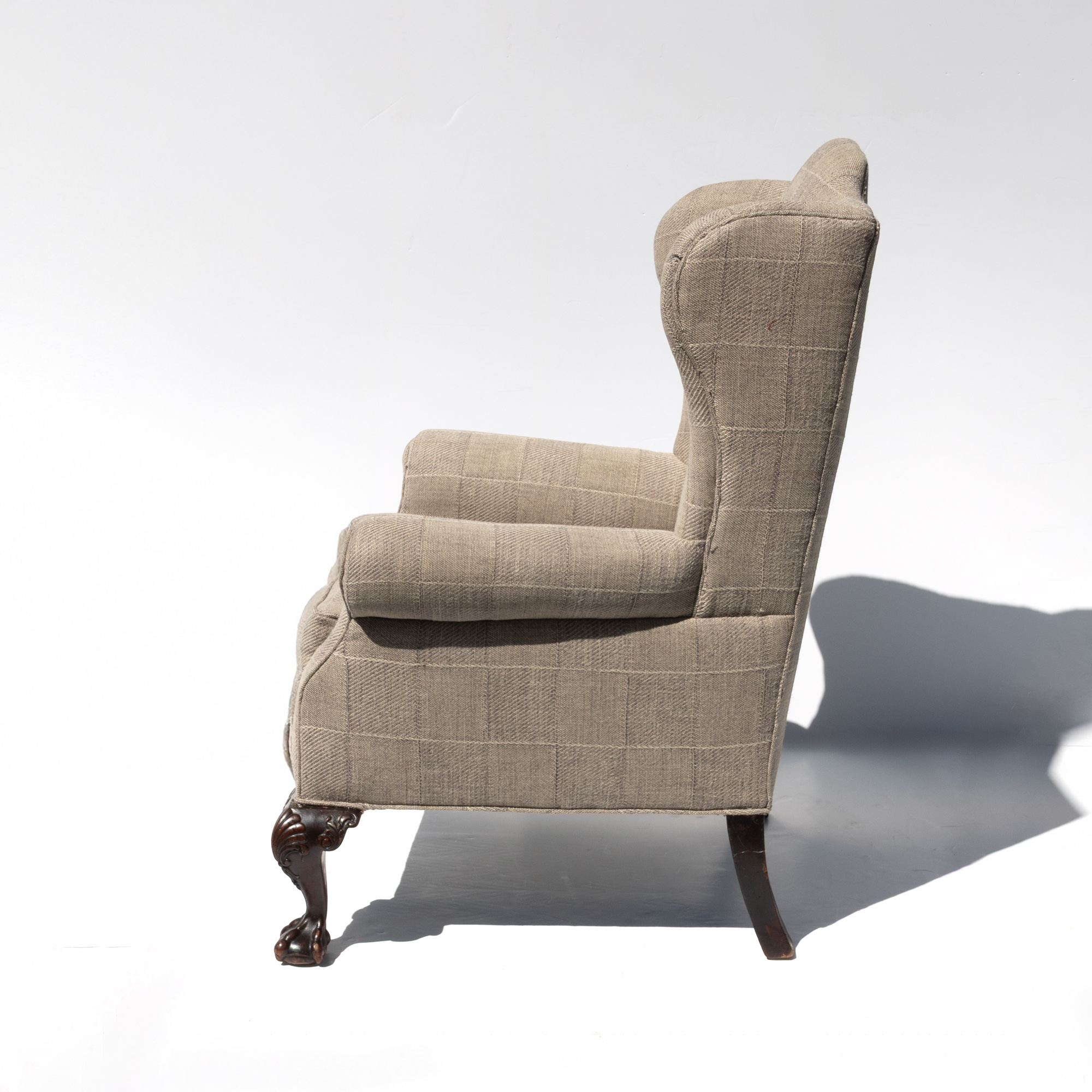 Pair of English Oak Wing Chairs, Circa 1880 - Image 9