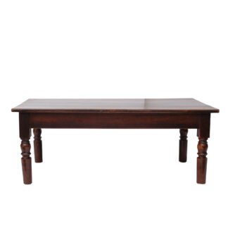 French Fruitwood Schoolhouse Table Reduced to Coffee Table Height, circa 1870