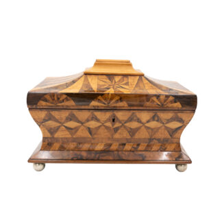 Regency Period English Box in Walnut with Tent Top