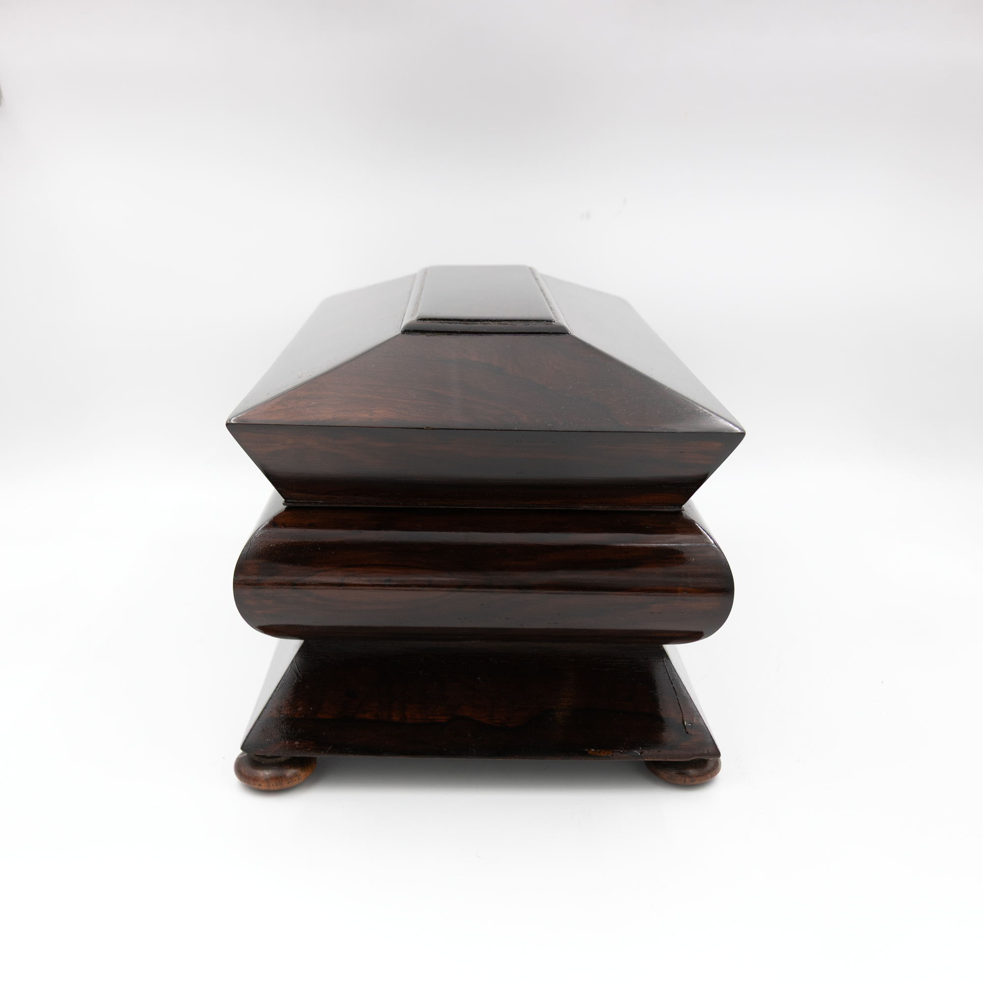 William IV rosewood box, right-side view