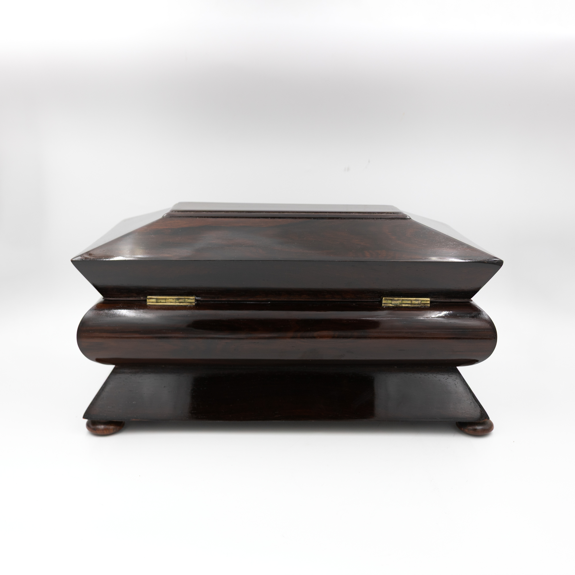 William IV rosewood box, rear view