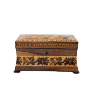 English Tunbridge Ware Waisted-Form Box