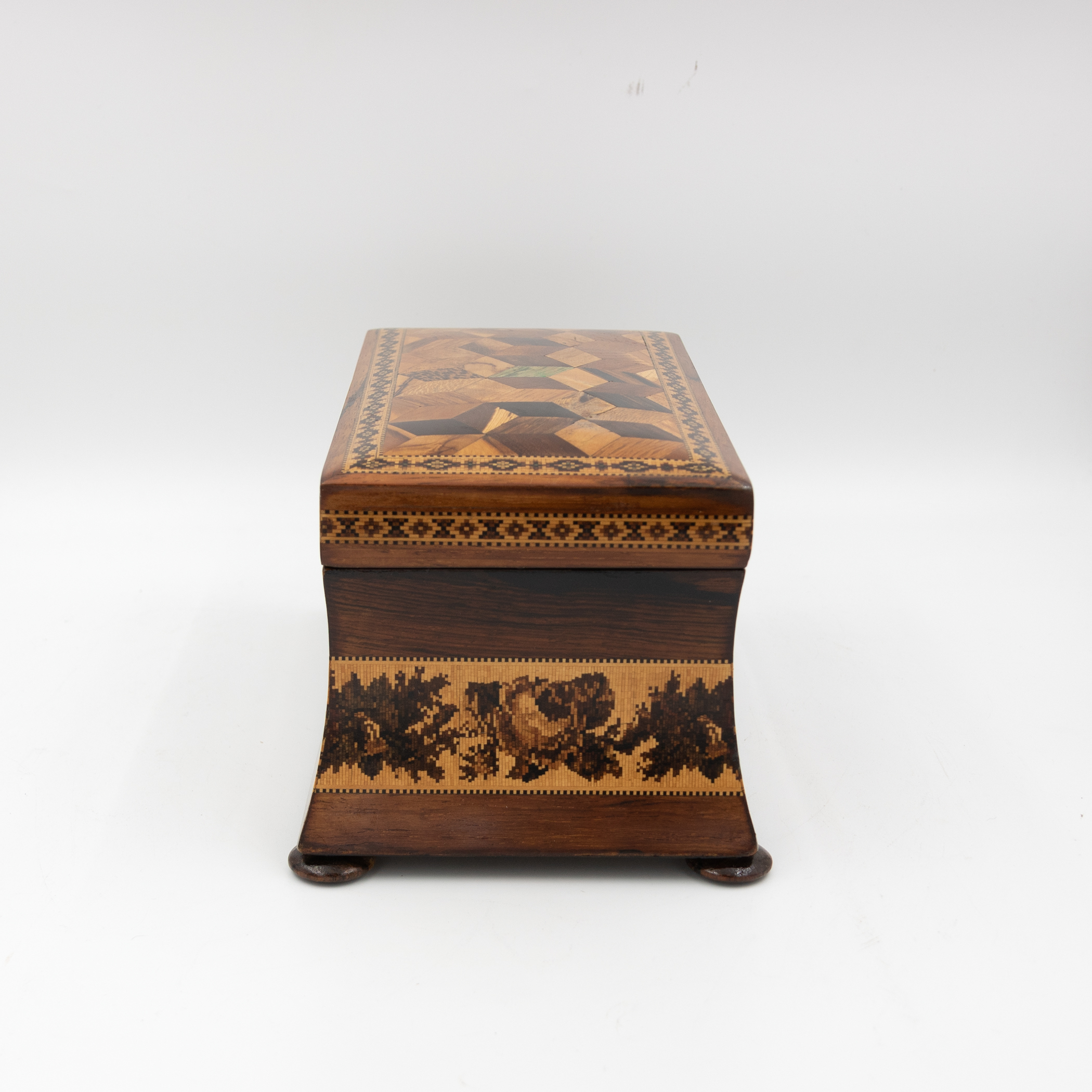 Tunbridge Ware box, right side view, SW-160