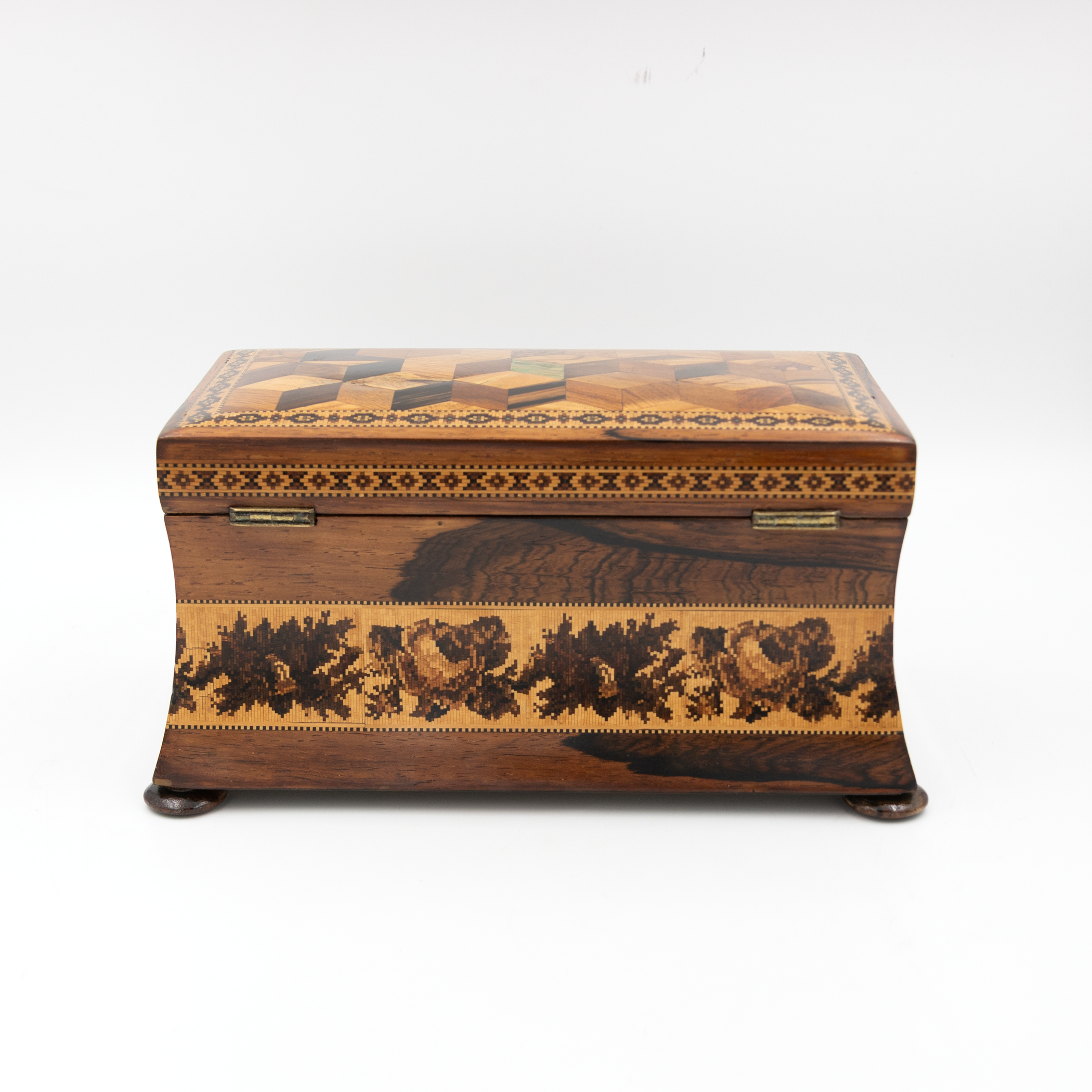 Tunbridge Ware box, rear elevation, SW-160