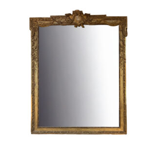 Monumental French Carved Giltwood Mirror, circa 1890