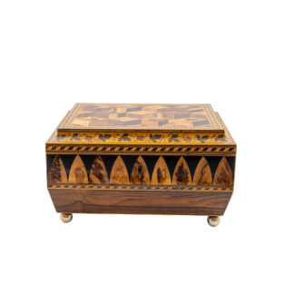 Large Scale Specimen Wood Box with Van Dyke Inlay
