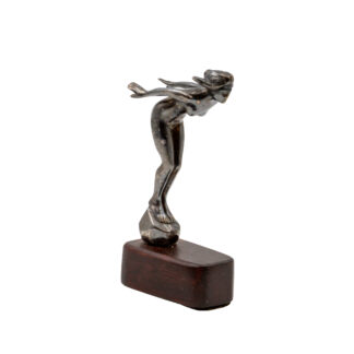 Art Deco Chrome Car Mascot — Speed Nymph