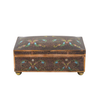 Cloisonné Enamel Box with Floral Decoration