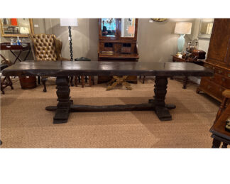 Massive French Baroque trestle table, walnut circa 1750