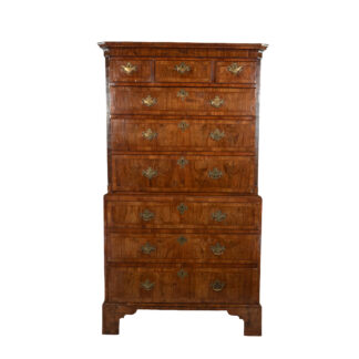 Georgian Walnut Chest on Chest, English, circa 1720