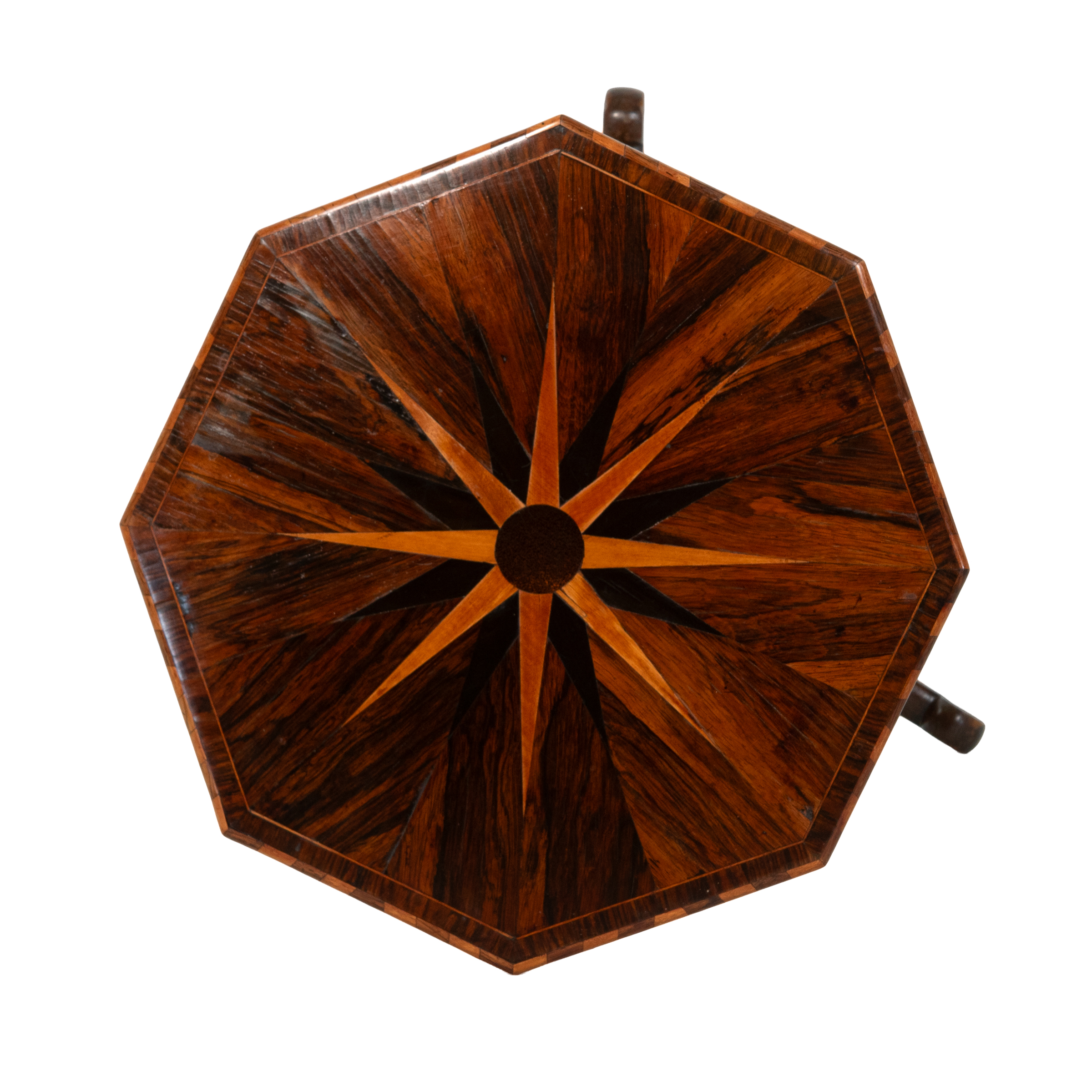 Dutch Octagonal Side Table, Satinwood Star Inlay, circa 1850 - Image 2